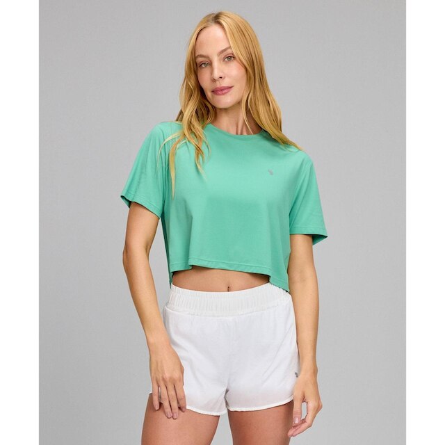 Tshirt Feminina Cropped Eterna AG Alto Giro