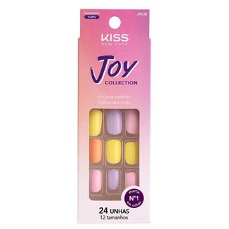 Unhas Postiças Kiss New York - Joy Collection Candy Colors 1 Un