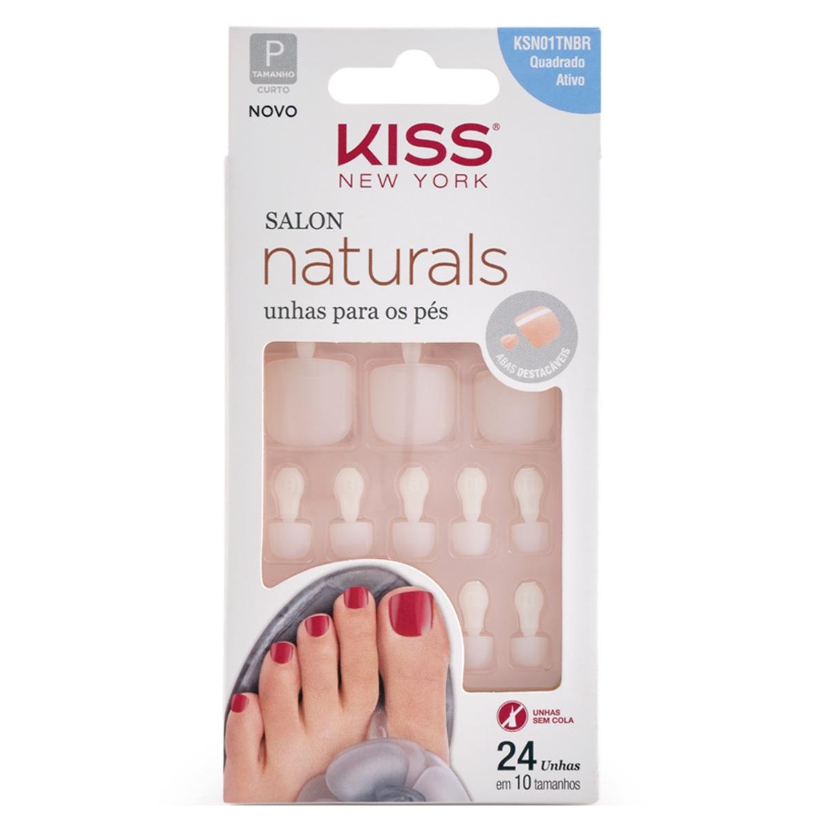 Unhas Postiças para Pés Kiss NY - Salon Naturals 1 Un - Incolor Menor preço em Unhas Postiças para Pés Kiss NY - Salon Naturals 1 Un - Incolor