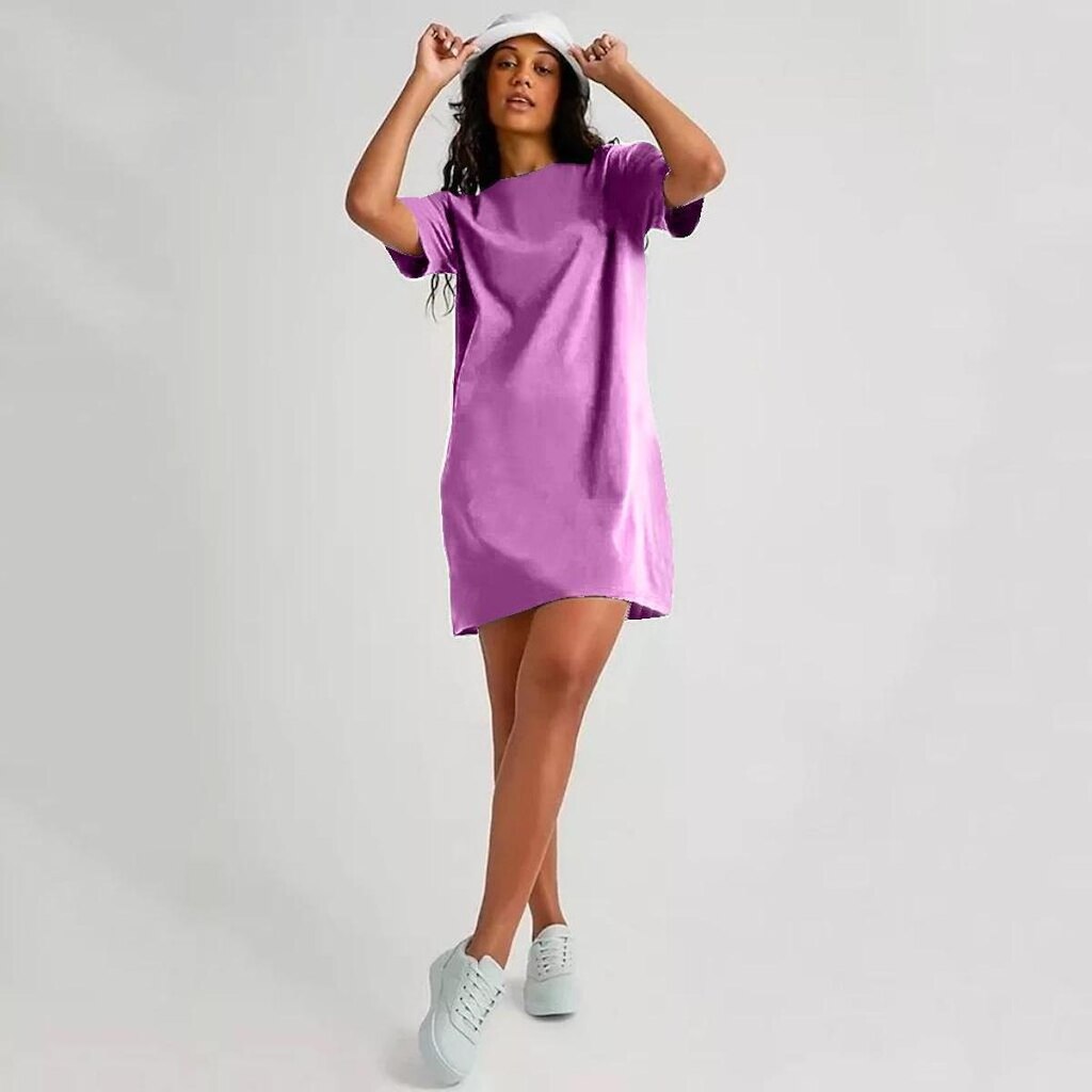 Vesitdo Camisetão Oversized Femino Estilo Rua Liso
