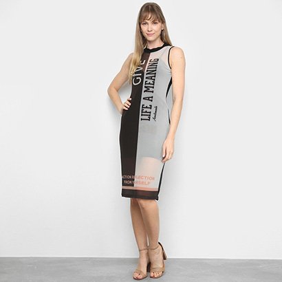 vestido acostamento preto