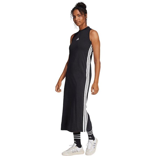 Vestido Adidas Longo Racerback Essentials Três Listras Feminino