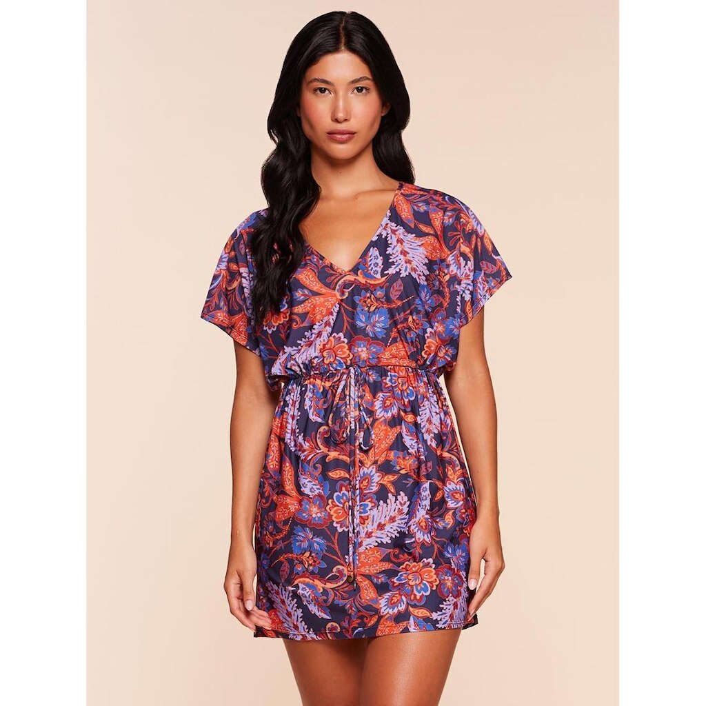 Vestido Água Doce Curto Estampado Íris