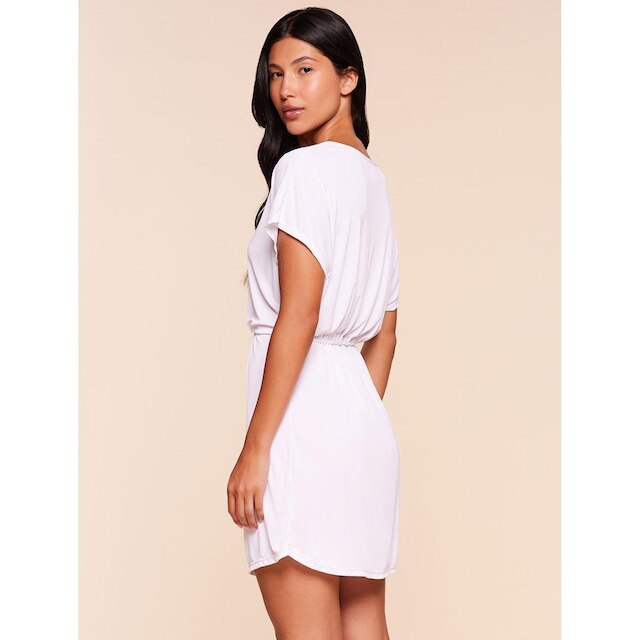 Vestido Água Doce Curto Lisos Saídas