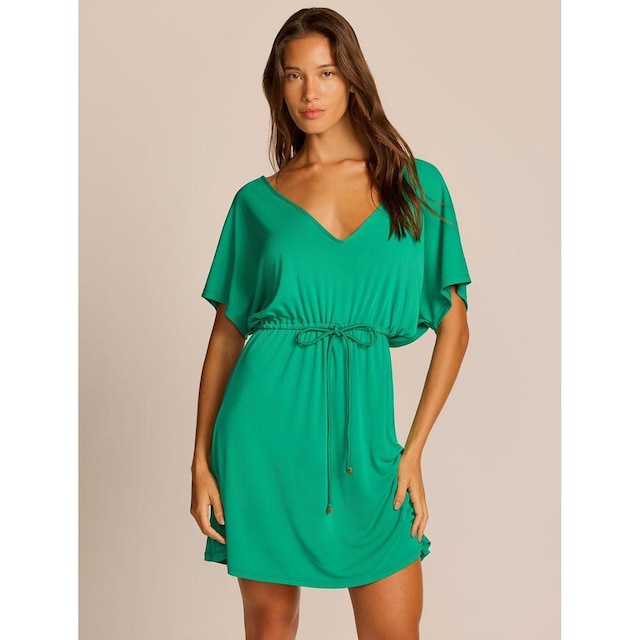 Vestido Água Doce Curto Lisos Saídas