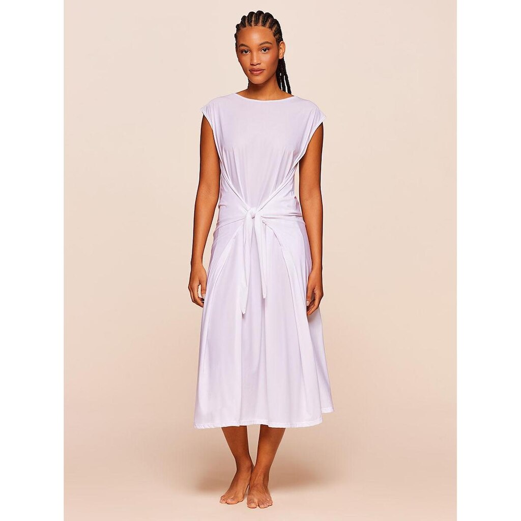 Vestido Água Doce Midi Lisos Saídas