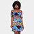 Vestido Água Viva Curto Ombro A Ombro Tie Dye - Estampado