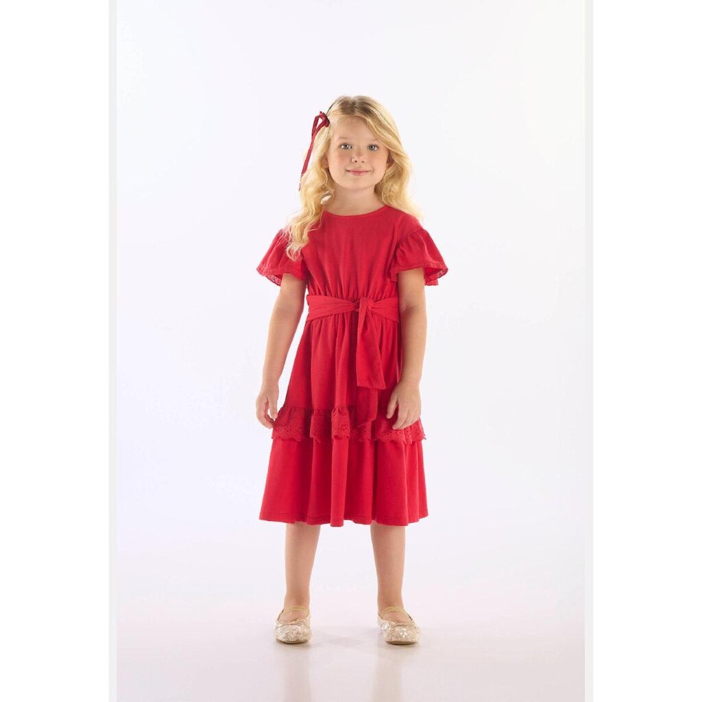 Vestido Algodão Detalhe Renda Up Baby