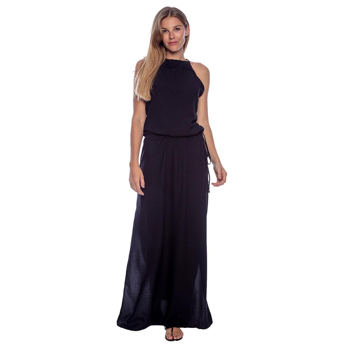 Vestido Amazonia Vital Longo com Amarração na Cintura Feminino Menor preço em Vestido Amazonia Vital Longo com Amarração na Cintura Feminino