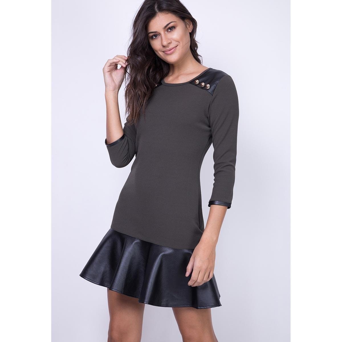 vestido couro lança perfume