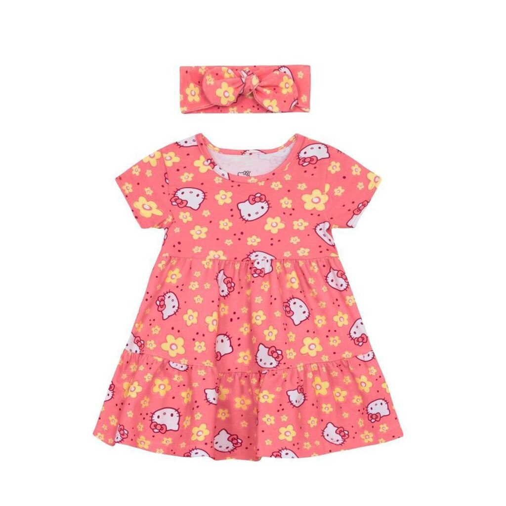 Vestido baby menina em cotton Brandili