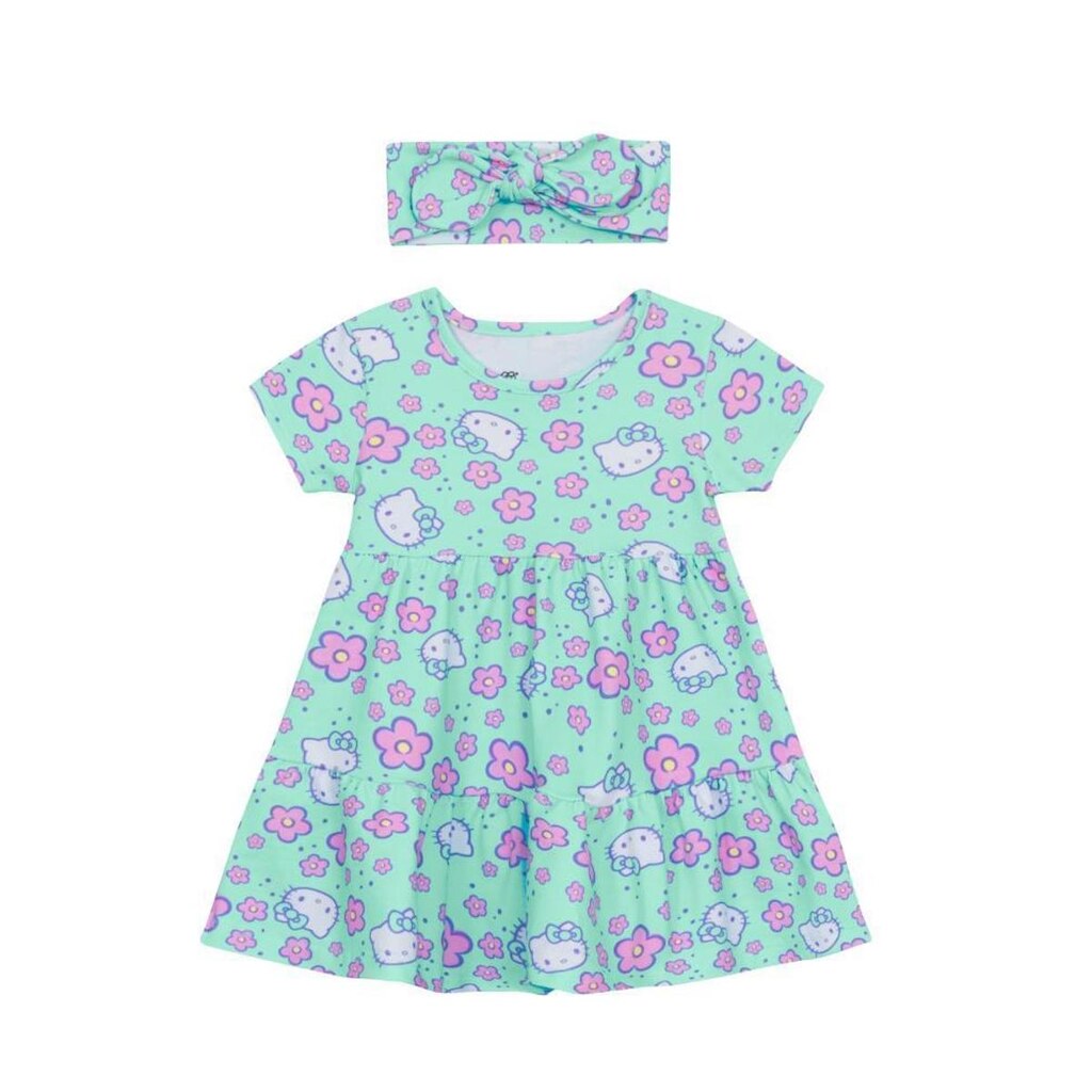 Vestido baby menina em cotton Brandili