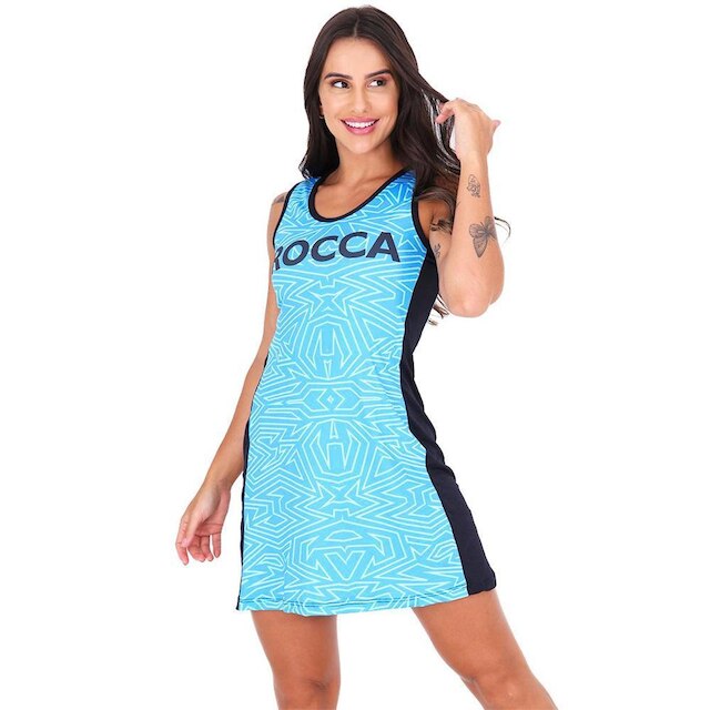 Vestido Beach Tennis Sublimado com Short Bolso Esportivo Praia
