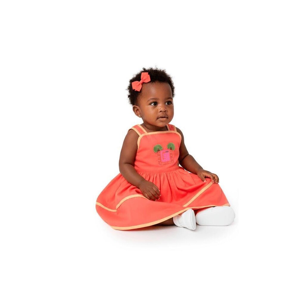 Vestido Bebê Menina Solar Alphabeto Mangaba