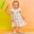 VESTIDO BEBÊ VISCOSE BORDADO FLORES CALCINHA - Off White