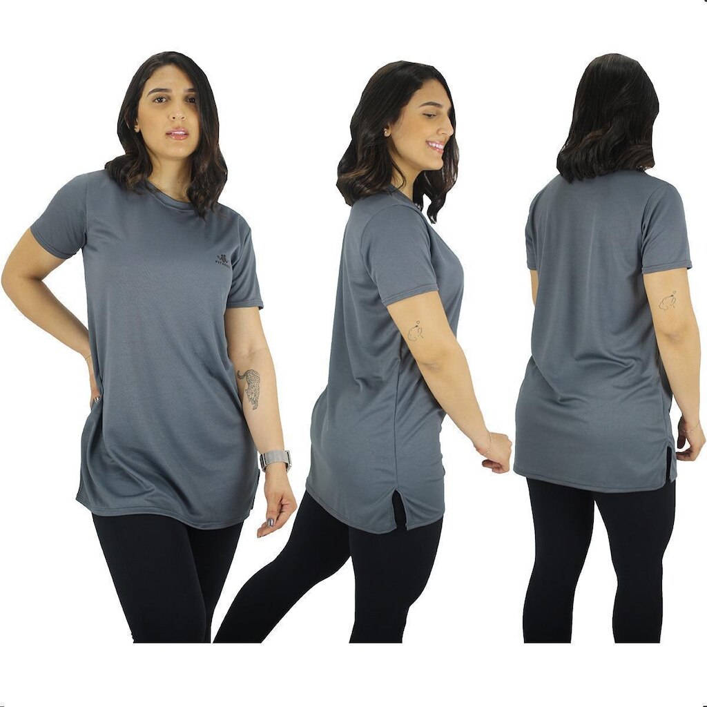 Vestido Blusão Camisão Feminino Academia Premium