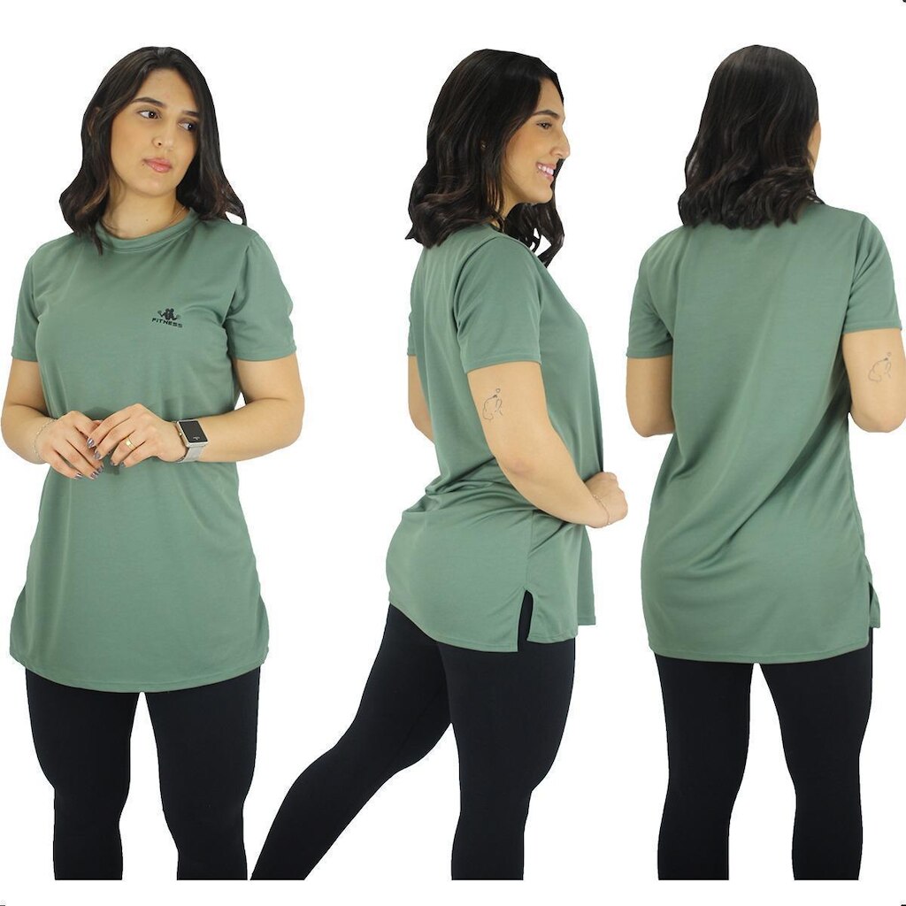 Vestido Blusão Camisão Feminino Academia Premium