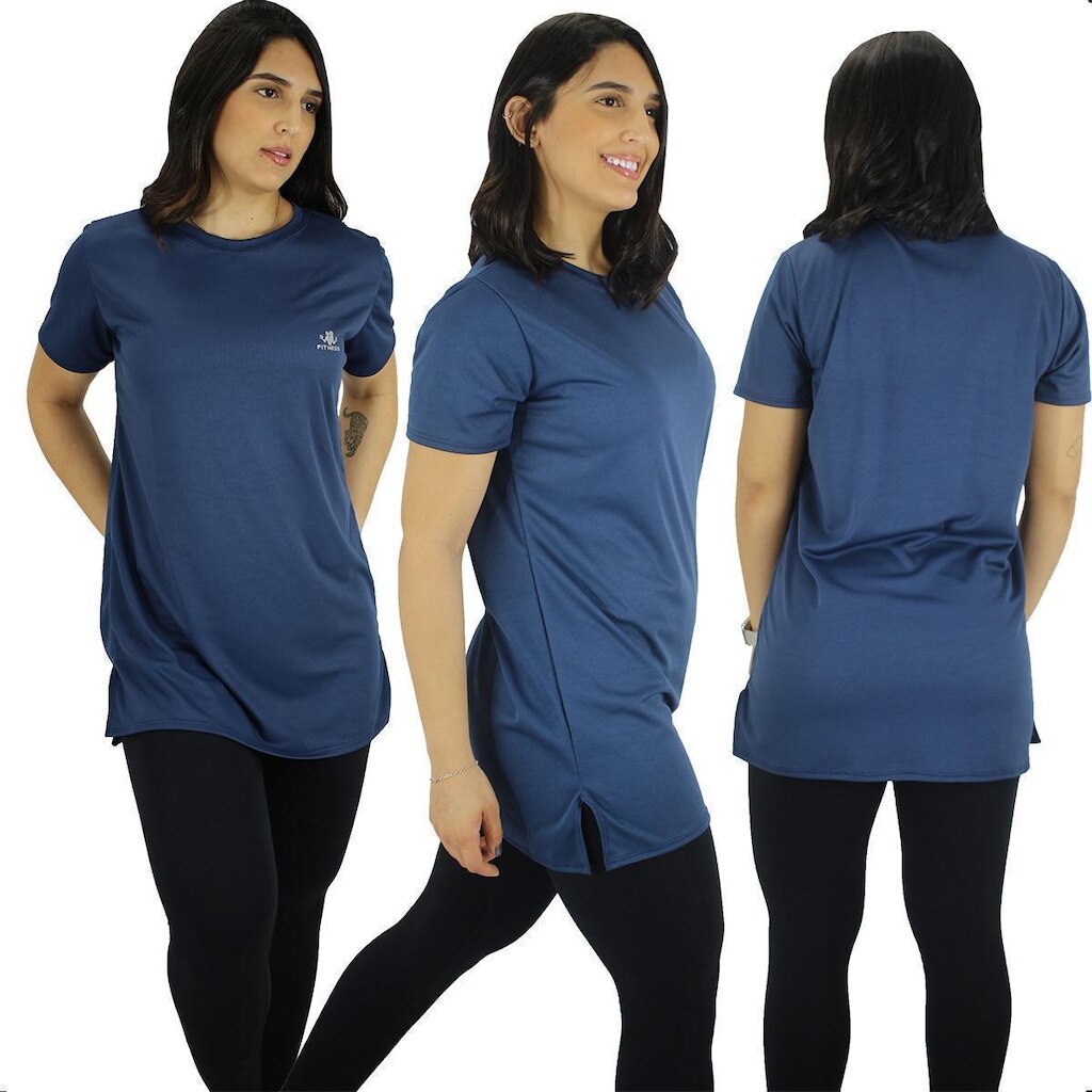 Vestido Blusão Camisão Feminino Academia Premium