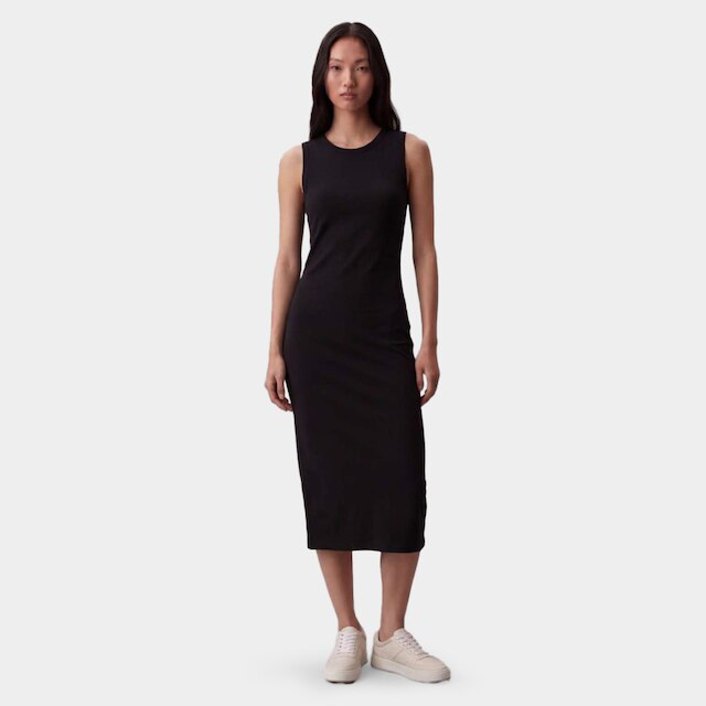 Vestido Calvin Klein Muscle Ombro Franzido Feminino