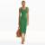 Vestido Canelado Colcci Midi Feminino - Verde