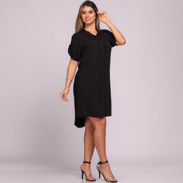 Vestido Chemise Botões M/C B’Bonnie Vitória