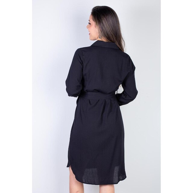 Vestido chemise manga longa 51313