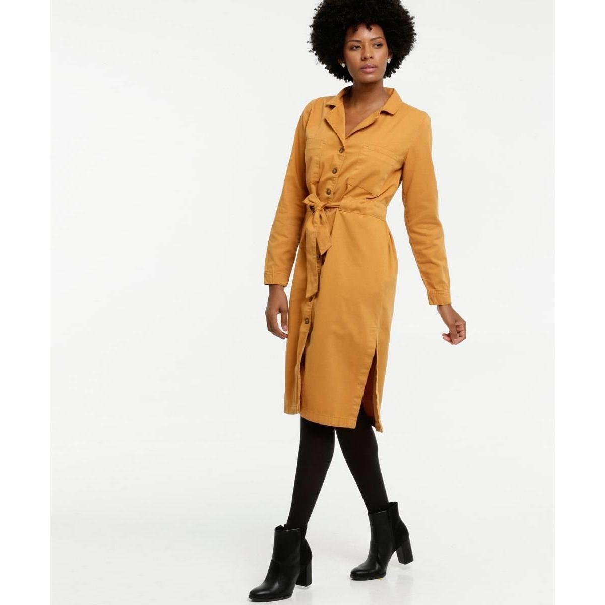 vestido amarelo marisa