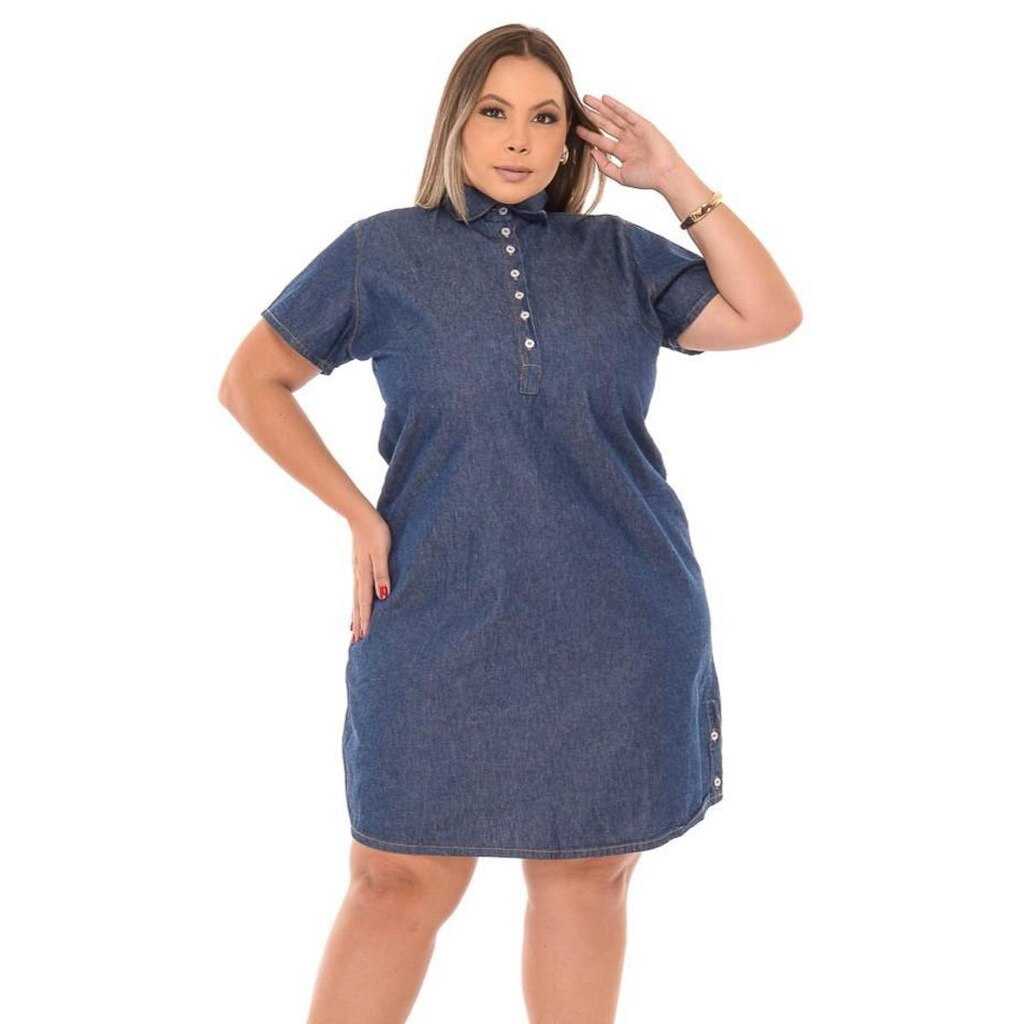 Vestido Chemisse Camisão Feminino Tendência Estação Li