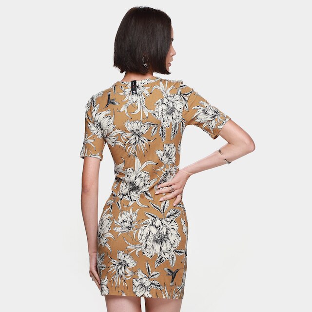 Vestido Curto Colcci Folhagens Feminino