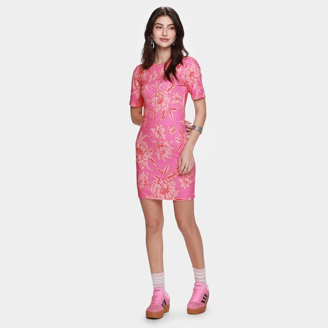 Vestido Curto Colcci Folhagens Feminino