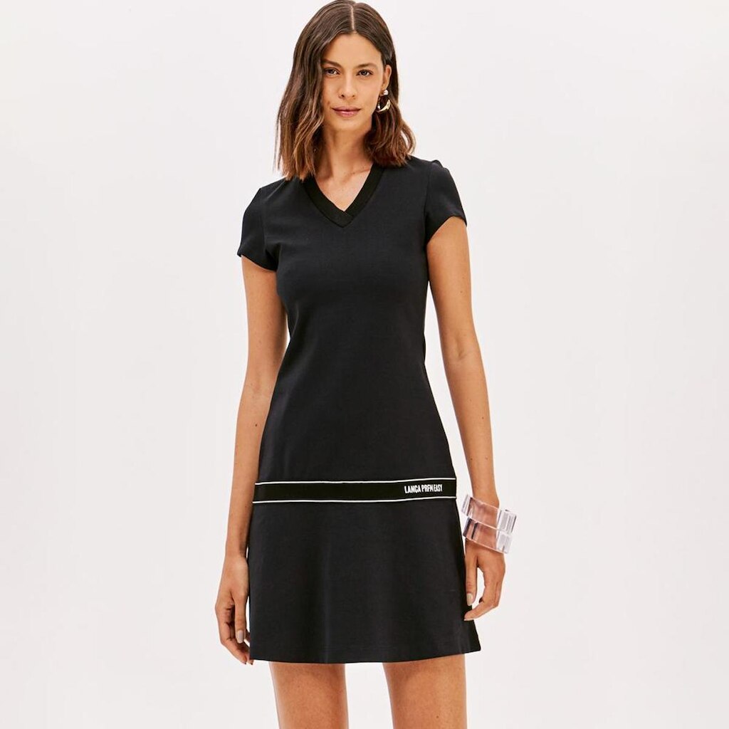 Vestido Curto Easy Lança Perfume Manga Feminino