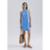 Vestido Curto Evasê Com Linho Hering - Azul