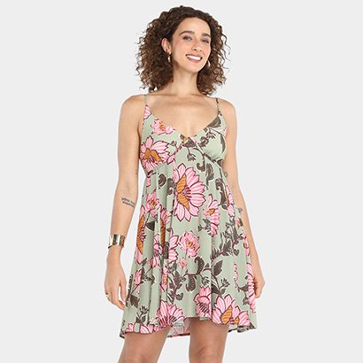 Vestido Curto Farm Aurora Floral Feminino - Feminino