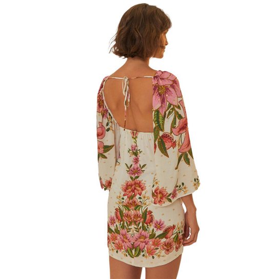 Vestido Curto Farm Floral de Verão Zattini