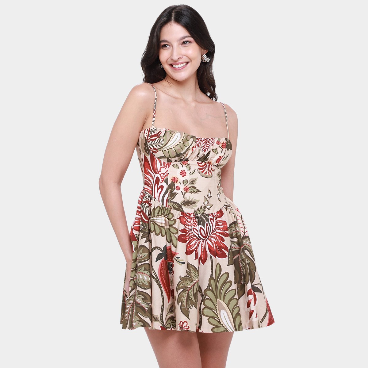 Vestido Mercatto Floral V Compre Online Zattini