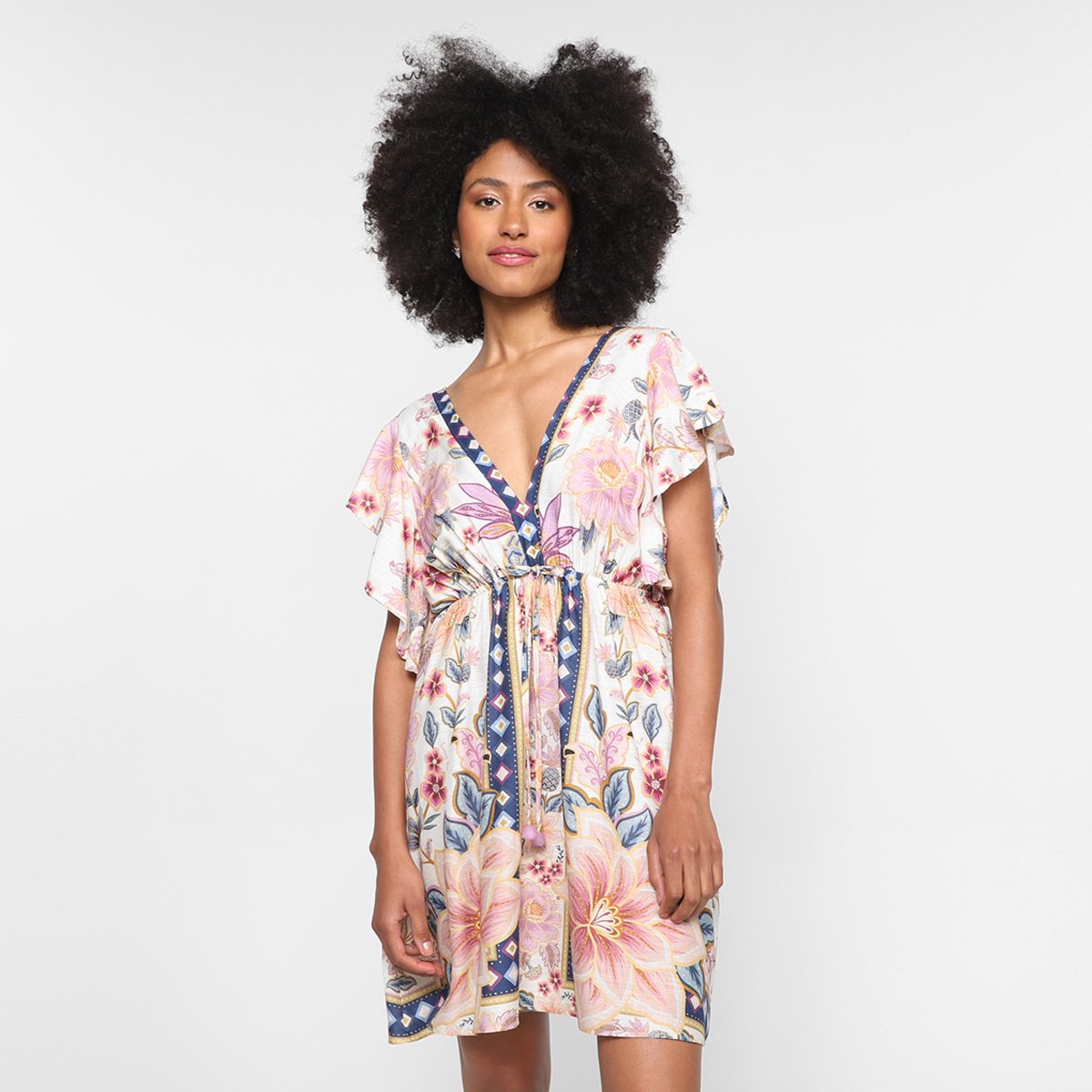 Vestido Curto Farm Tapete De Abacaxi Feminino - Estampado é ruim? Vestido Curto Farm Tapete De Abacaxi Feminino - Estampado é boa?