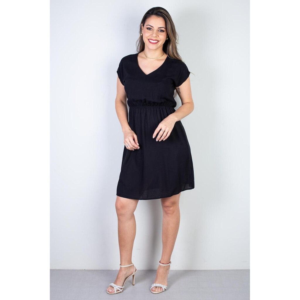 Vestido curto feminino com elástico 51156