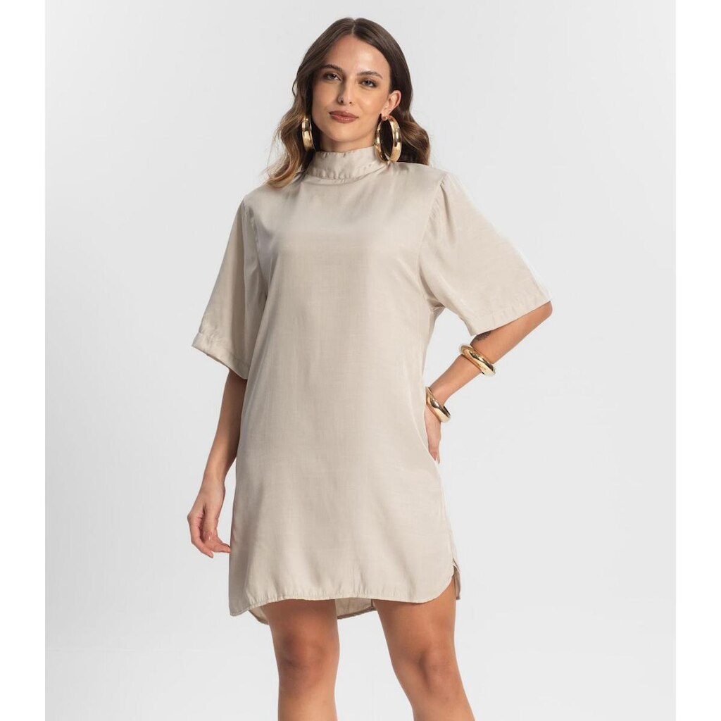 Vestido Curto Feminino Endless Bege