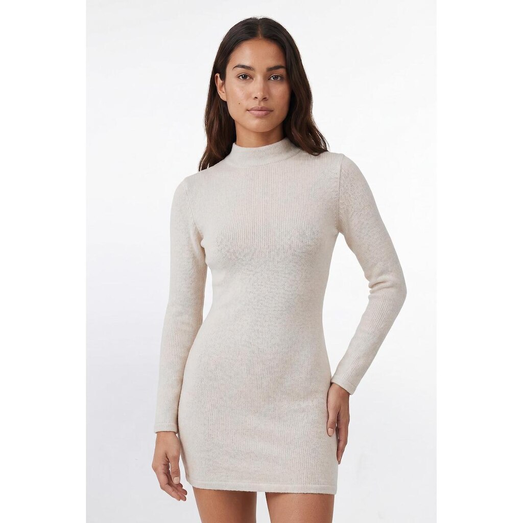 Vestido curto feminino malha manga longa 61181