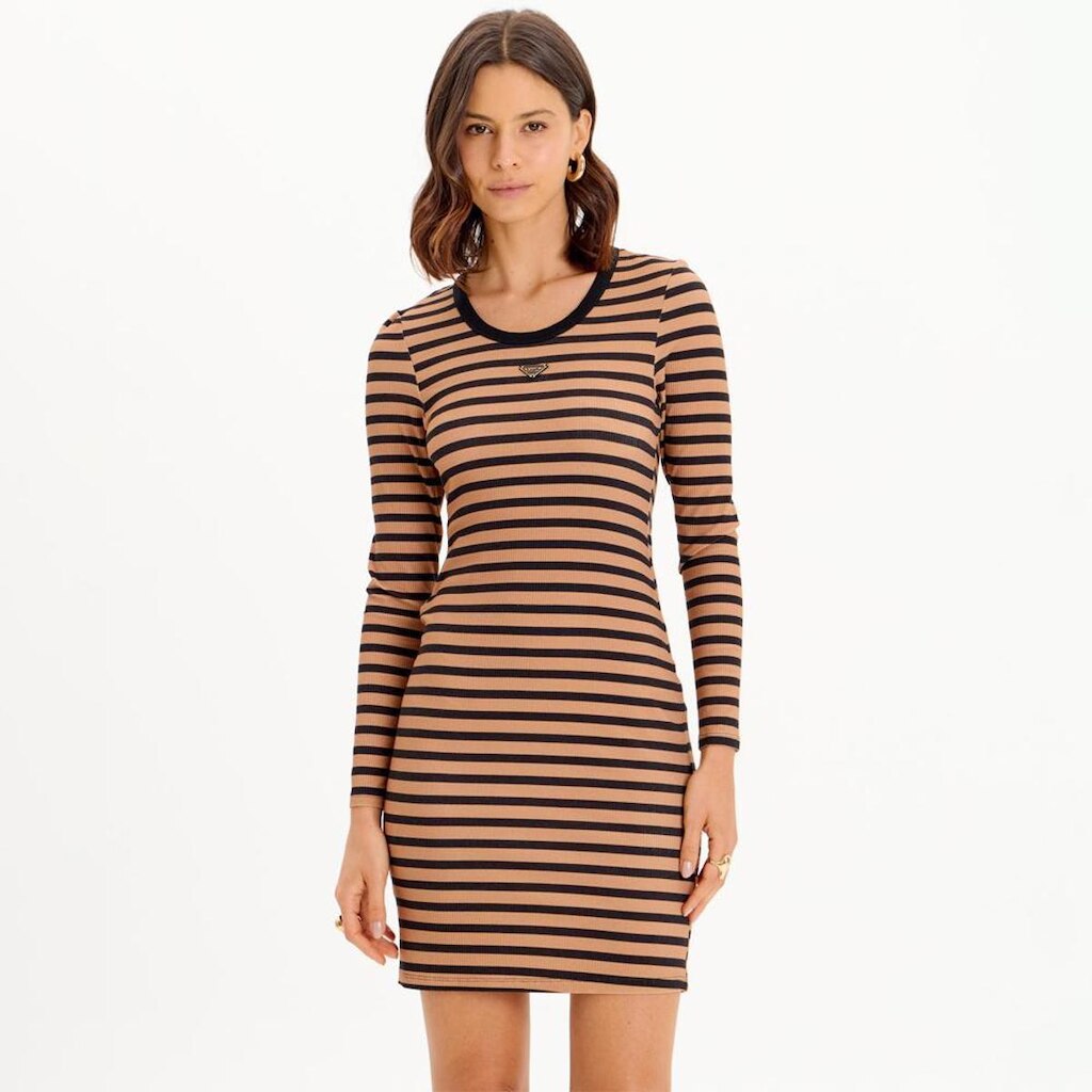 Vestido Curto Lança Perfume Canelada Feminino