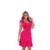 Vestido Curto Luh May Laço Costas Feminino - Rosa