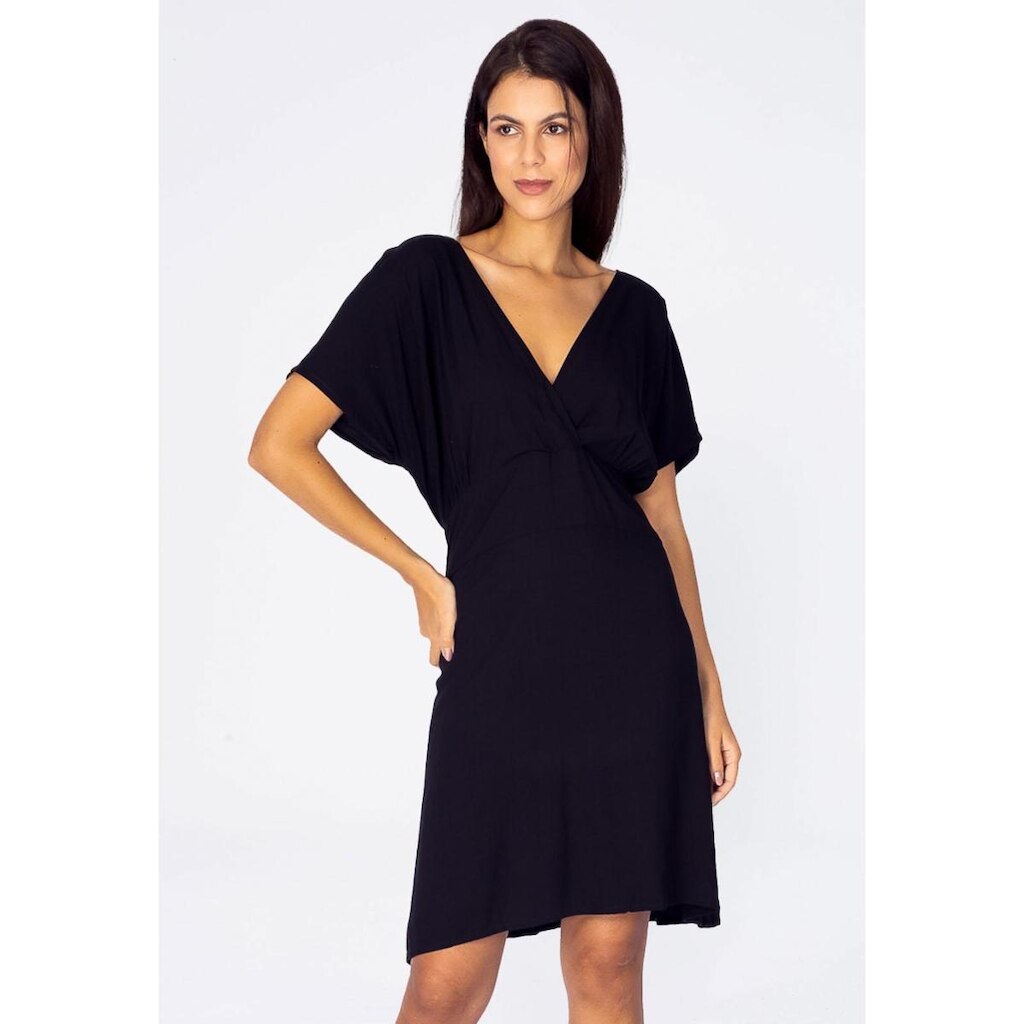 Vestido Curto Viscose Elastex nas Costas Preto - G-Veste do 42 ao 44