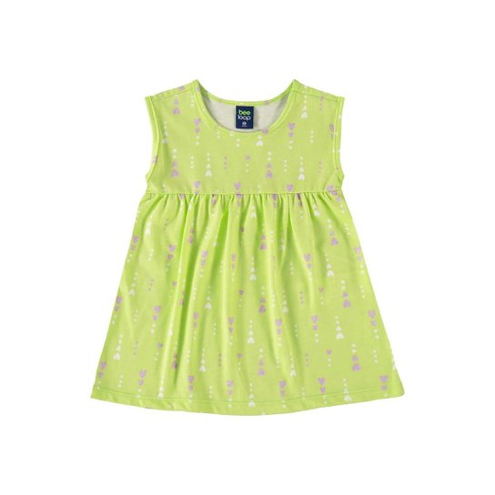 Vestido de Corações para Bebê Menina Bee Loop