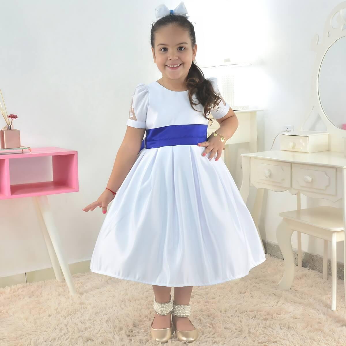 Azul Royal Vestido De Formatura Para Menina De Anos Vestido