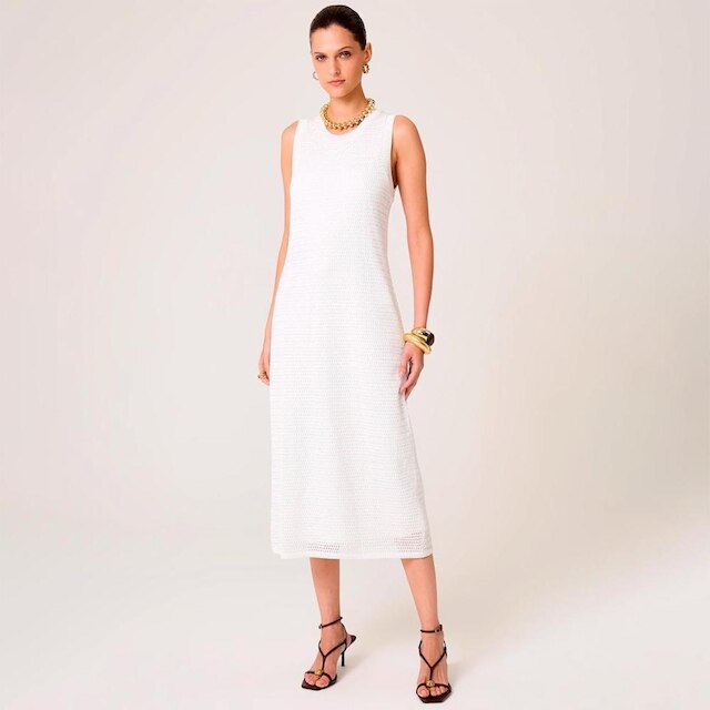 Vestido Dudalina Regata Texture Feminino