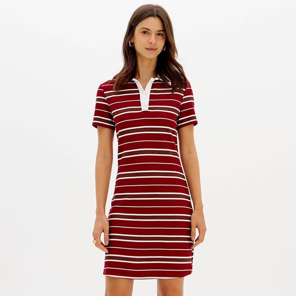 Vestido Easy Lança Perfume Gola Polo Feminino