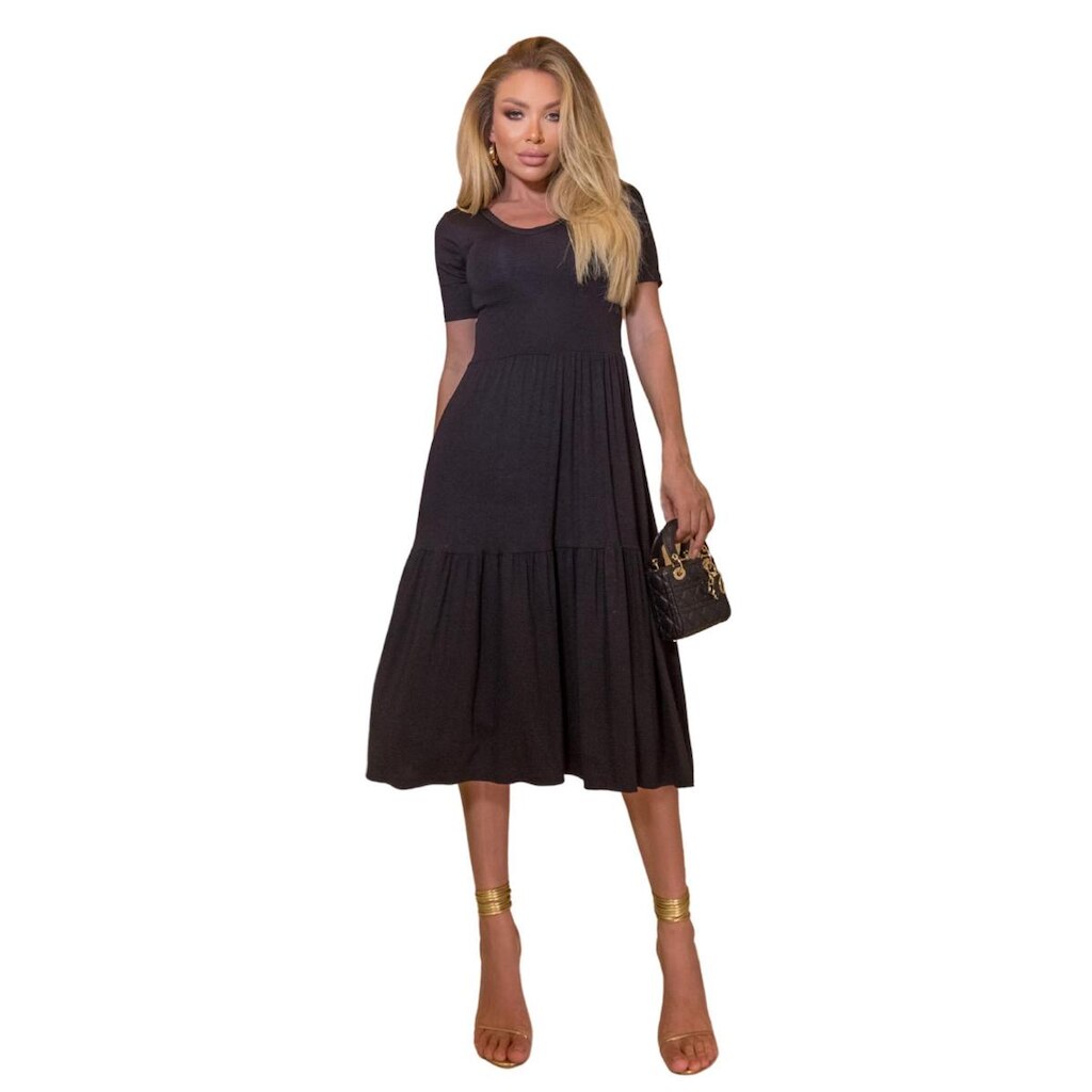 Vestido Elegante Longo Moda Feminina Tendência Verão
