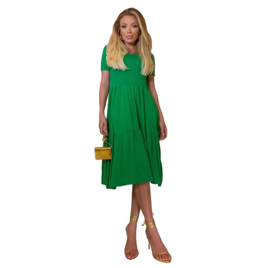 Vestido Elegante Longo Moda Feminina Tendência Verão