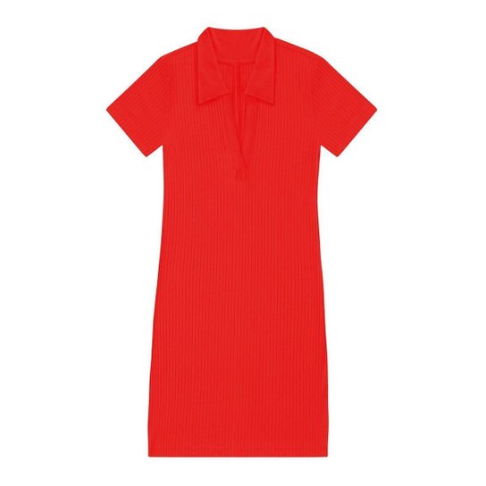 Vestido Endless De Ribana Canelado Feminino