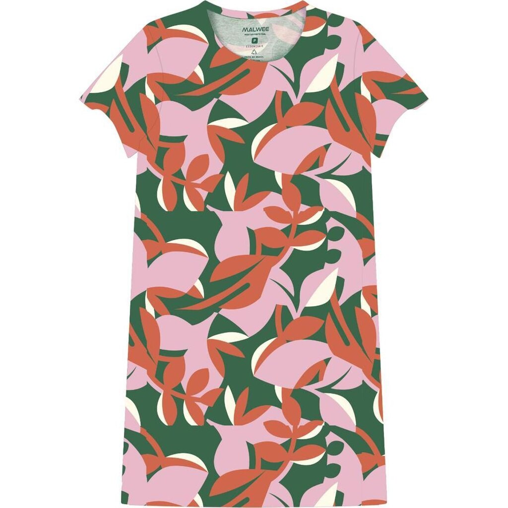Vestido Estampado Meia Malha Manga Curta Malwee Ref. 70891